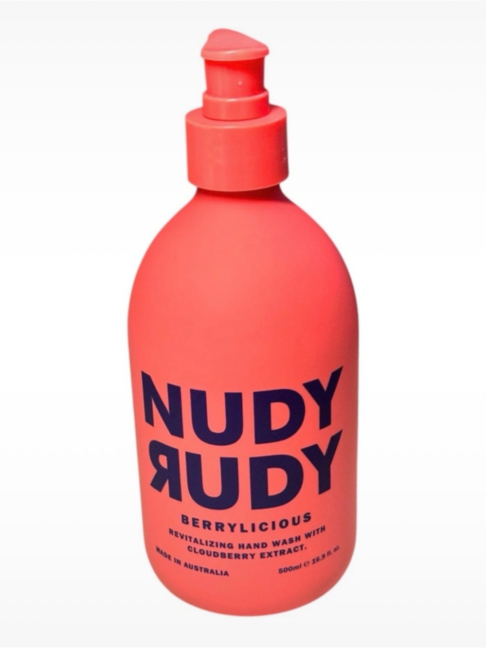 Nudy Rudy Berrylicious Revitalizing Hand Wash Soap 16.9oz New Made in Australia